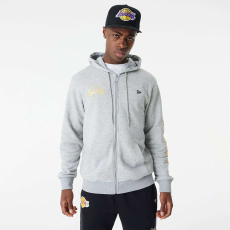 New Era pulover team script fz hoody los angeles lakers pulóver férfi szürke xl