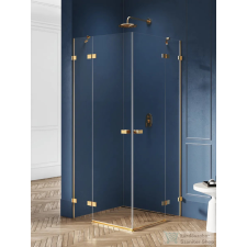 New Trendy AVEXA 2 ajtós szögletes zuhanykabin 120x100x200, csiszolt arany, EXK-1790 kád, zuhanykabin