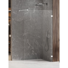 New Trendy Avexa White zuhanykabin fal walk-in 90 cm fehér matt üveg/átlátszó üveg EXK-2920 kád, zuhanykabin