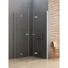 New Trendy New Soleo zuhanykabin 80x80 cm négyzet króm fényes/átlátszó üveg D-0148A/D-0152A kád, zuhanykabin