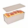 NEWALOR Tapadásmentes Kenyérsütő Forma Fedővel Rozéarany Színű - 1000g