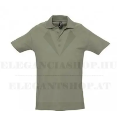  Newsmen férfi piké póló - Világoskhaky