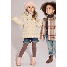 Next téli kabát krém kapucnis diszgombokkal 4-5 év (110 cm) gyerek kabát, dzseki