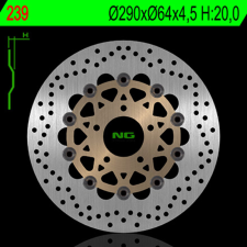 NG Brake Disc NG BRAKES Úszó - 239 egyéb motorkerékpár alkatrész