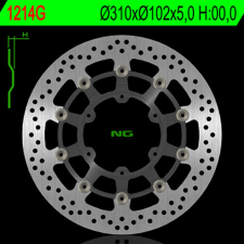 NG Brake Disc NG FÉKEK Lengő - 1214G egyéb motorkerékpár alkatrész
