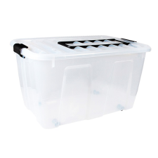 nHG IRIS Home Box 86 literes tárolódoboz zárható tetővel, kerekekkel 22270800 (22270800) bútor