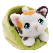 NICI Foltos cica plüssfigura zöld kosárban 12 cm (61332) plüssfigura