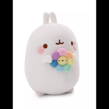 NICI Molang a nyuszi plüssfigura szivárványos virággal 16 cm (61164) plüssfigura