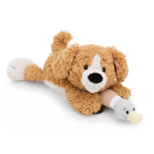 NICI : Plüss kutyus és kacsa, barna, fekvő - 30 cm plüssfigura