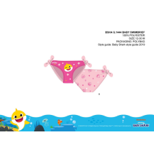 Nickelodeon Baby Shark baba fürdőruha alsó kislányoknak - világosrózsaszín - 98 gyerek fürdőruha