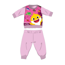 Nickelodeon Baby Shark téli pamut baba pizsama - interlock pizsama - világosrózsaszín - 80