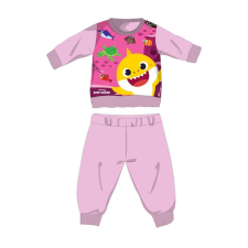 Nickelodeon Baby Shark téli pamut baba pizsama - interlock pizsama - világosrózsaszín - 86 gyerek hálóing, pizsama