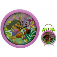Nickelodeon Dóra fali- és ébresztőóra szett falióra