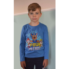 Nickelodeon Paw Patrol- Mancs őrjárat hosszú ujjú póló közép kék 8 év (128 cm)