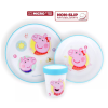 Nickelodeon Peppa malac csúszásmentes étkészlet, micro műanyag szett