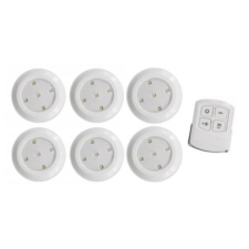 Nie 6 db LED vezeték nélküli lámpa távirányítóval világítás