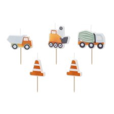 Nie Születésnapi gyertyák Útépítés, 3-4,5 cm, mix (1 db / 5 db) party kellék