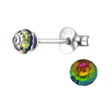 Nigella - Swarovski kristályos fülbevaló - Vitrail Medium - zöld fülbevaló