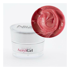 NiiZA Acrylgel – Glimmer Rose RED 15g lakk zselé