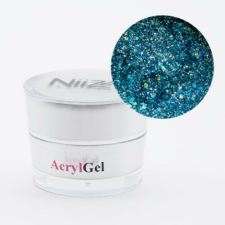 NiiZA AcrylGel - Glitter Türkiz 5g lakk zselé