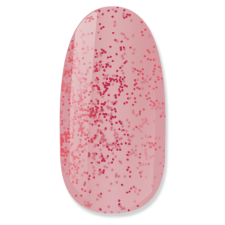 NiiZA Rubber Base Gel Flitter Peach 7ml lakk zselé