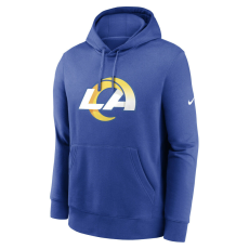 Nike club fleece pullover hoodie - nfl los angeles rams pulóver férfi kék xl