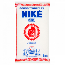 Niké Fine jódozott görög tengeri só 1 kg alapvető élelmiszer