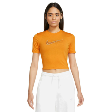 Nike Poló Nike W Nsw Tee Slim Crp Swoosh DN5798738 női Narancssárga S