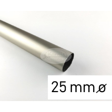  Nikkel-matt színű fém karnisrúd 25 mm átmérőjű - 200 cm karnis, függönyrúd