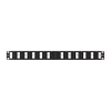 Nikomax - Döntött UTP Patch panel, Cat.5e, szerszámmal szerelhető, 1U - NMC-RP24UD2-AN-1U-BK