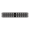 Nikomax - Döntött UTP Patch panel, Cat.5e, szerszámmal szerelhető, 2U - NMC-RP48UD2-AN-2U-BK