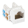 Nikomax Keystone betét UTP, CAT6a, RJ45/8P8C, T568A/B, NETLAN (EC-UKJ-UE2-WT-10) (EC-UKJ-UE2-WT-10)
