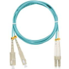 Nikomax Optikai patch kábel SL - LC, MM 50/125, OM3, duplex, 10m, aqua