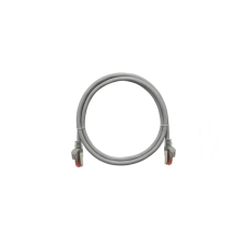 Nikomax Patch kábel S/FTP CAT6a LSOH, Essential Series,  10m, szürke kábel és adapter