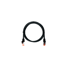 Nikomax Patch kábel S/FTP CAT6a LSOH, Essential Series,  2m, fekete kábel és adapter