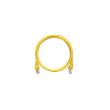 Nikomax patch kábel s/ftp, cat6a, pvc, 2m, sárga nmc-pc4sa55b-020-yl kábel és adapter