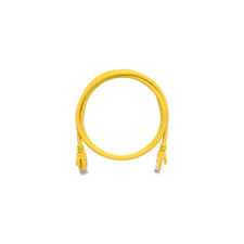 Nikomax patch kábel s/ftp, cat6a, pvc, 5m, sárga kábel és adapter