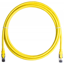 Nikomax patch kábel s/ftp cat8 lsoh, 3m, sárga kábel és adapter
