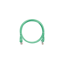 Nikomax patch kábel UTP, Cat6, LSZH, 5m ,zöld kábel és adapter
