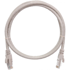 Nikomax Patch kábel UTP, CAT6, PVC, 10m, szürke kábel és adapter