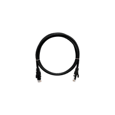 Nikomax Patch kábel UTP, CAT6, PVC,   1m, fekete kábel és adapter