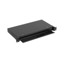 Nikomax Patch Optikai patch panel Simplex, SC/LC 48 port, kihúzható, fekete (NMF-RP24SC-TS-P1-1U-BK) egyéb hálózati eszköz