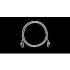 Nikomax S/FTP CAT6a Patch kábel 0.5m Szürke kábel és adapter