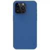Nillkin Apple iPhone 15 Pro Max, Műanyag hátlap védőtok, szilikon keret, légpárnás sarok, Magsafe töltővel kompatibilis, Nillkin Super Frosted Pro Magnetic, sötétkék