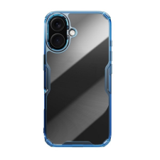 Nillkin Apple iPhone 16 nature pro szilikon telefonvédő (ütésállóság, légpárnás sarok) sötétkék tok és táska