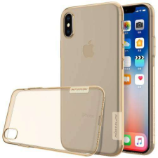 Nillkin APPLE iPhone X, XS, NILLKIN Nature Slim szilikon mobiltok, Arany tok és táska