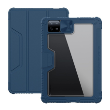 Nillkin BUMPER PRO műanyag telefonvédő (aktív FLIP, szilikon keret, közepesen ütésálló, asztali tartó funkció) SÖTÉTKÉK Xiaomi Pad 6 tok és táska