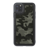 Nillkin CAMO műanyag telefonvédő (bőr hatású, kamera védelem, terep minta) FEKETE [Apple iPhone 12 Pro Max] (5996591008417)