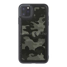 Nillkin CAMO műanyag telefonvédő (bőr hatású, kameravédő, terep minta) FEKETE (GP-91203) tok és táska
