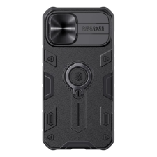 Nillkin CAMSHIELD ARMOR defender szilikon telefonvédő (ütésállóság. tartógyűrű) FEKETE tok és táska